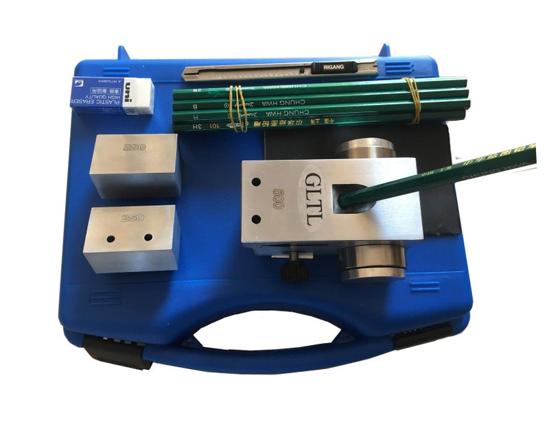GLTL Pencil Hardness Tester with 3 Interchangeable Weights (500/750/1000g) - ASTM D3363 Compliant for Coating Film Scratch Testing in Labs/Industrial/On-Site - Image 1